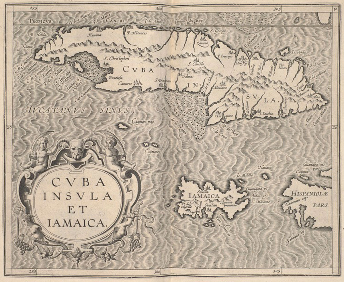Mapa de Cuba, siglo XVI