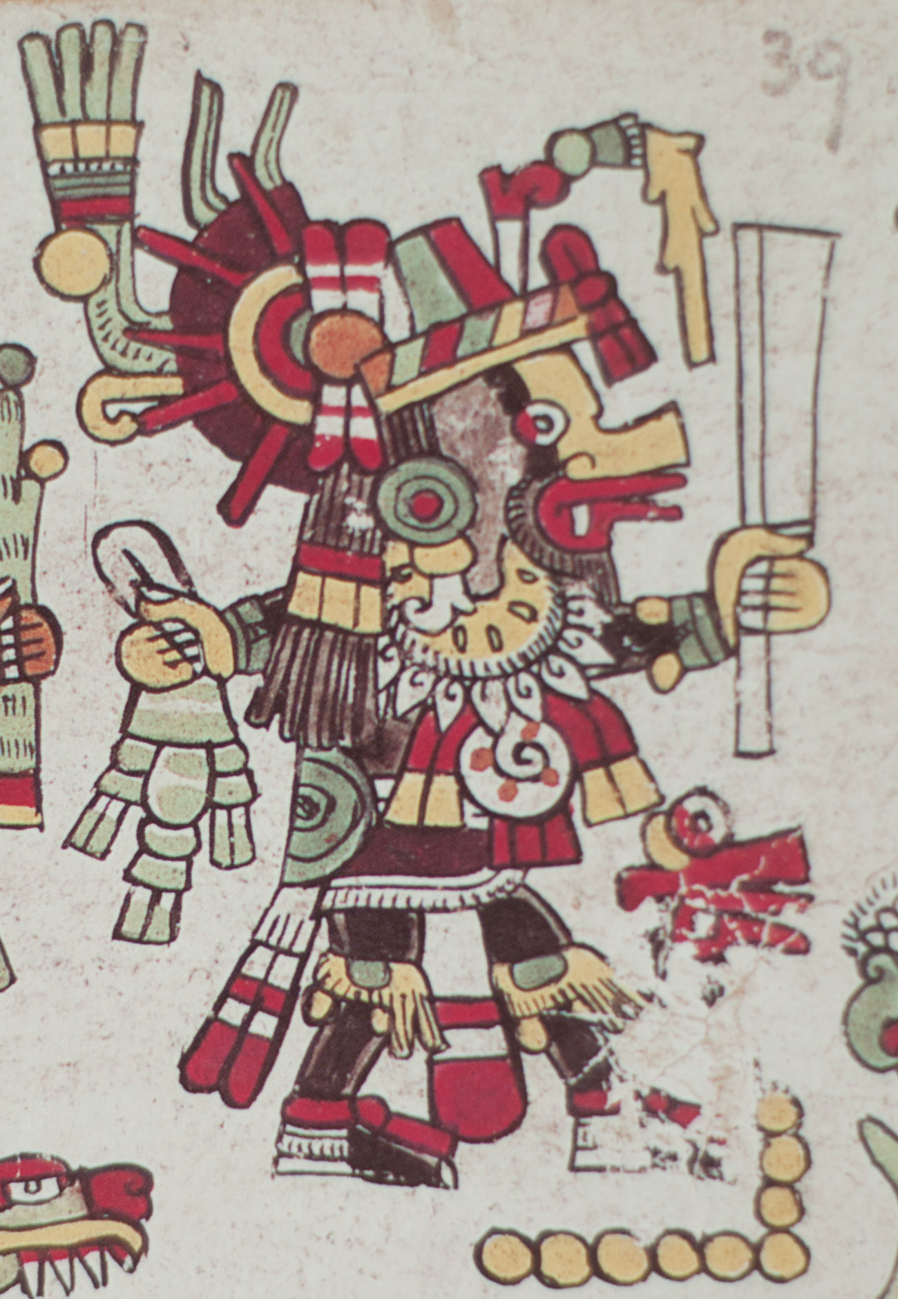Fig. 3 - Señor 9 viento, Quetzalcóatl