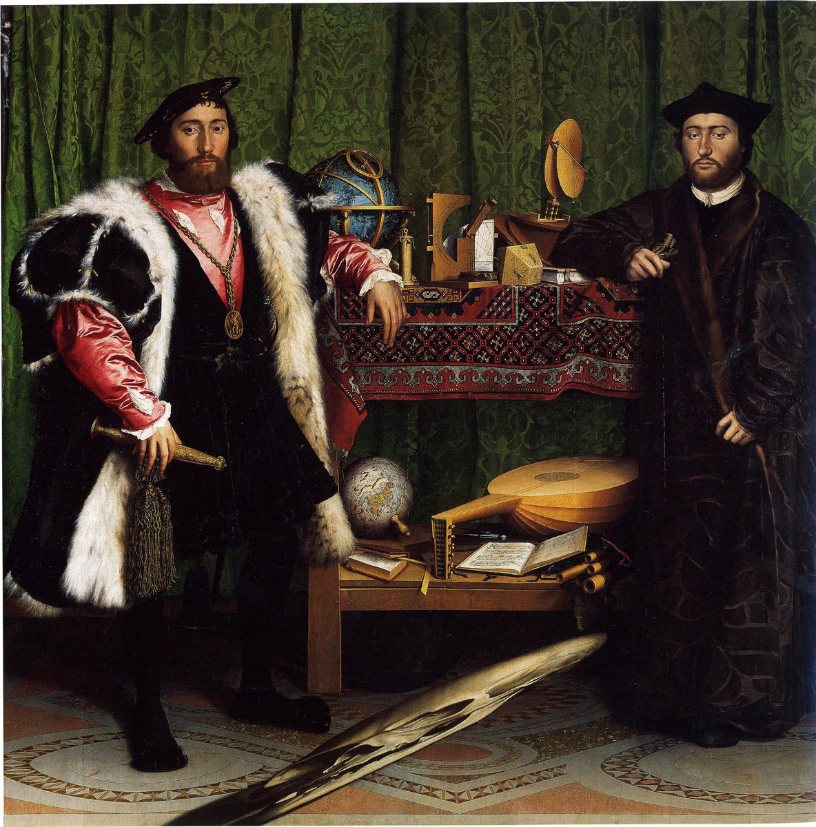 Los Embajadores, Hans Holbein el Joven, 1533