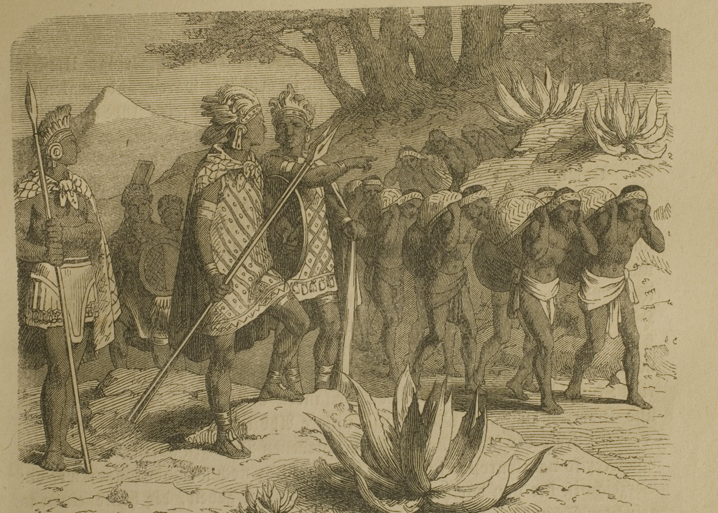 Tamemes, en Otto Spamer: Das alte Mexiko und die Eroberung Neuspaniens. 1865