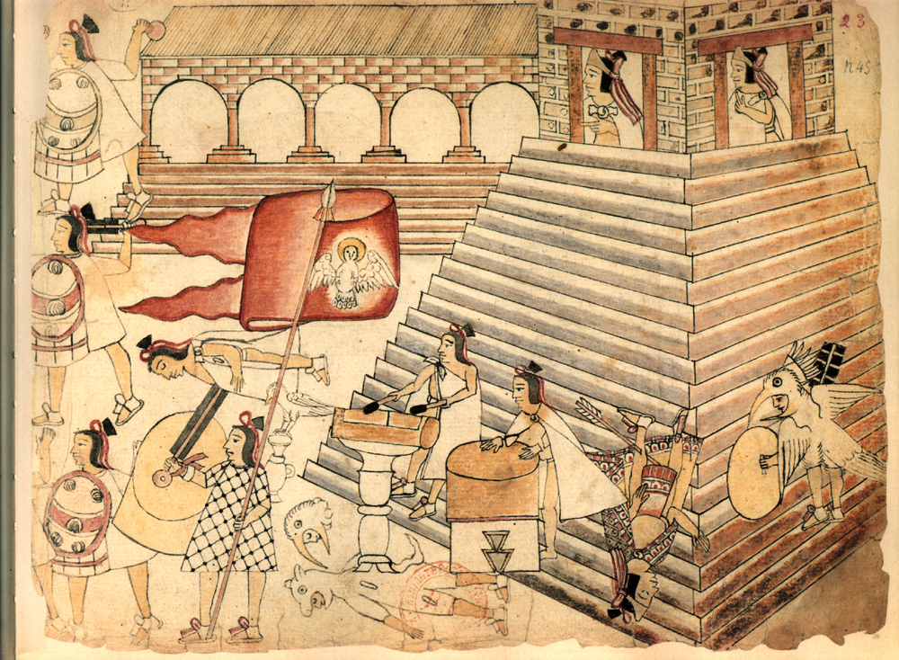 Moctezuma muerto en Templo Mayor