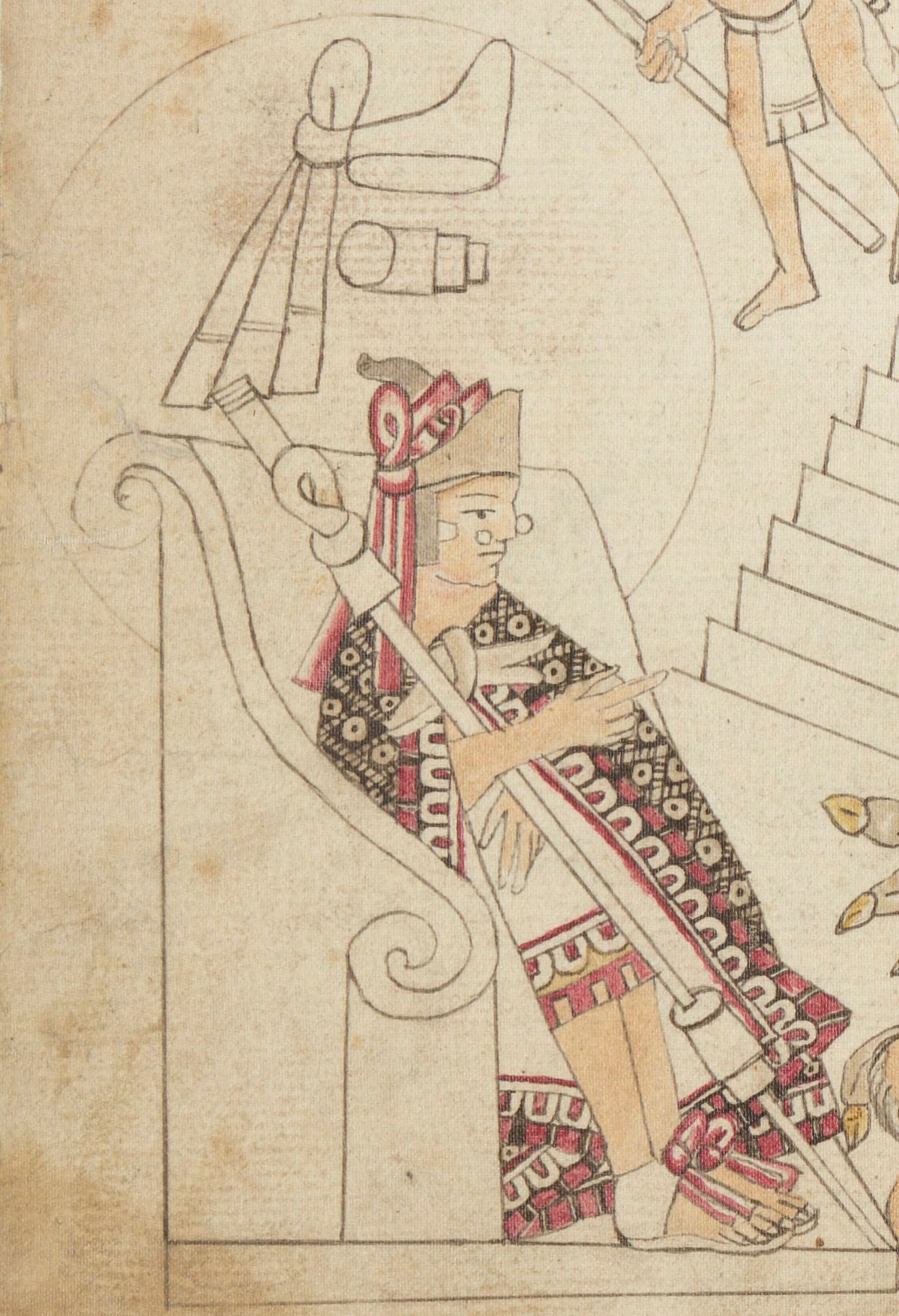 Moctezuma II,  Códice Azcatitlan, edición de la lámina XXII, BnF.