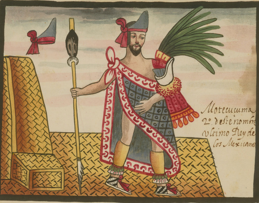 Moctezuma II, Códice Tovar, siglo XVI.