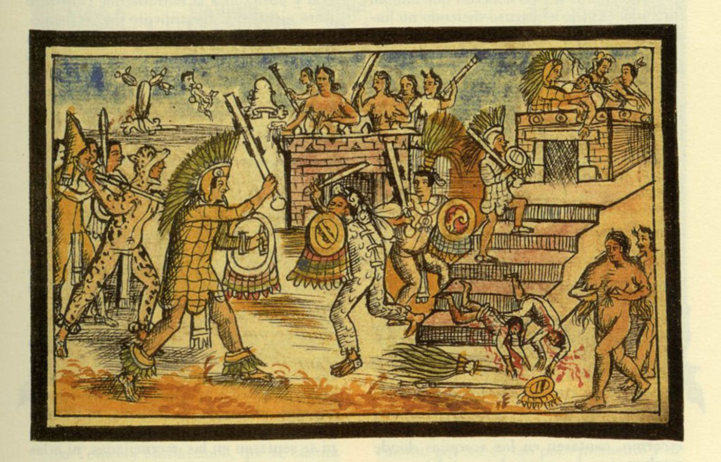 Códice Durán, Siglo XVI Enfrentamiento entre tenochcas y tlatelolcas 