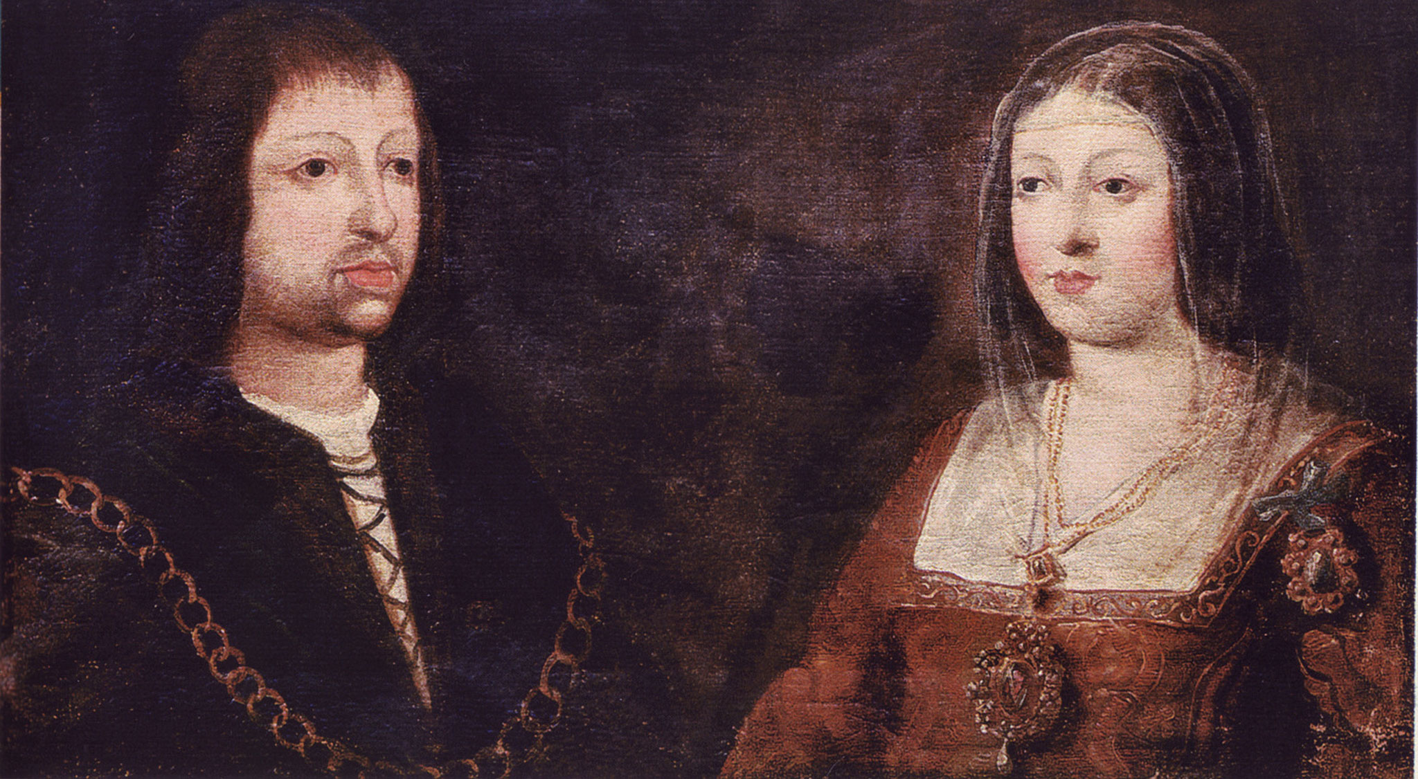 Retrato de los Reyes Católicos, Fernando II de Aragón e Isabel de Castilla.
