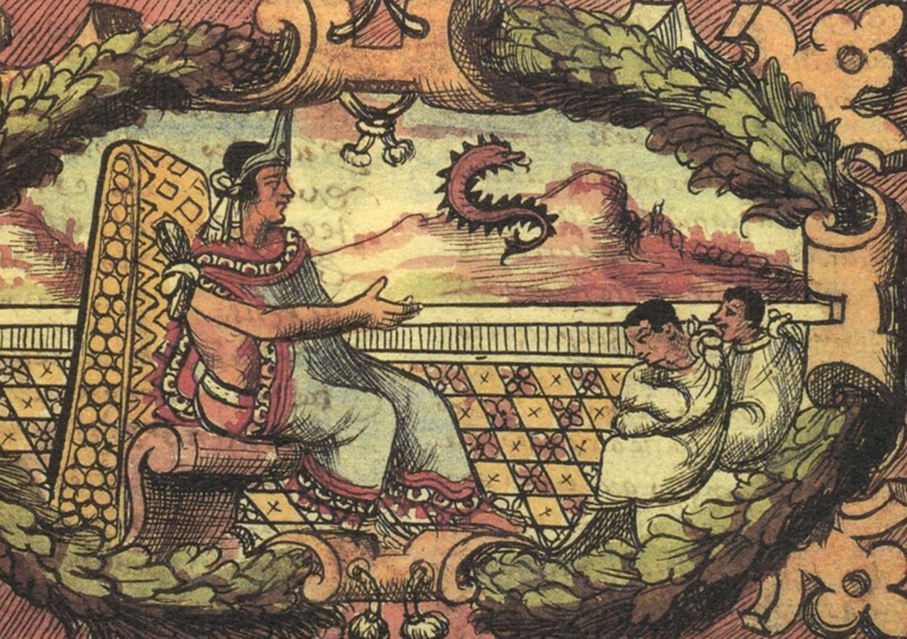 Itzcóatl, en Códice Durán Historia de las Indias de la Nueva España e Islas de Tierra Firme. Siglo XVI.