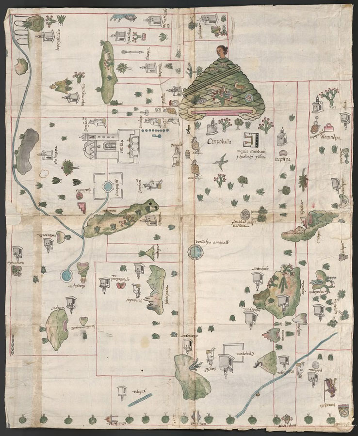 Mapa de Cempoala. Siglo XVI