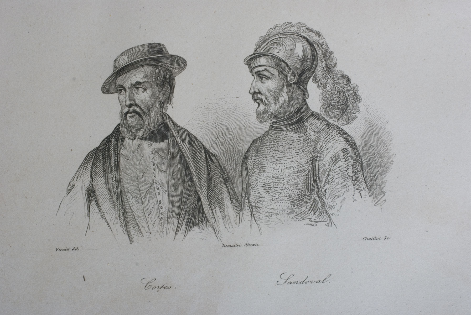 Hernán Cortés y Gonzalo de Sandoval