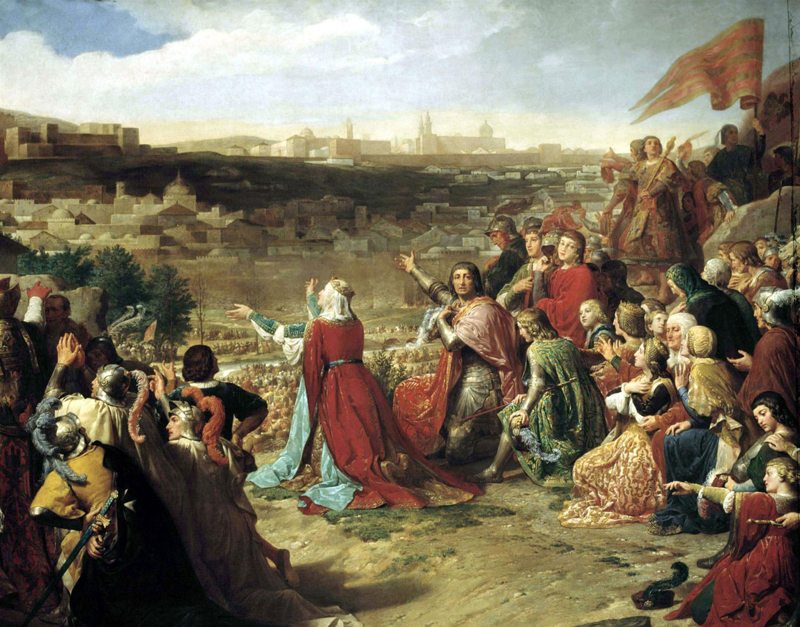 La caída de Granada en 1492, Carlos Luis Ribera, 1853-1890