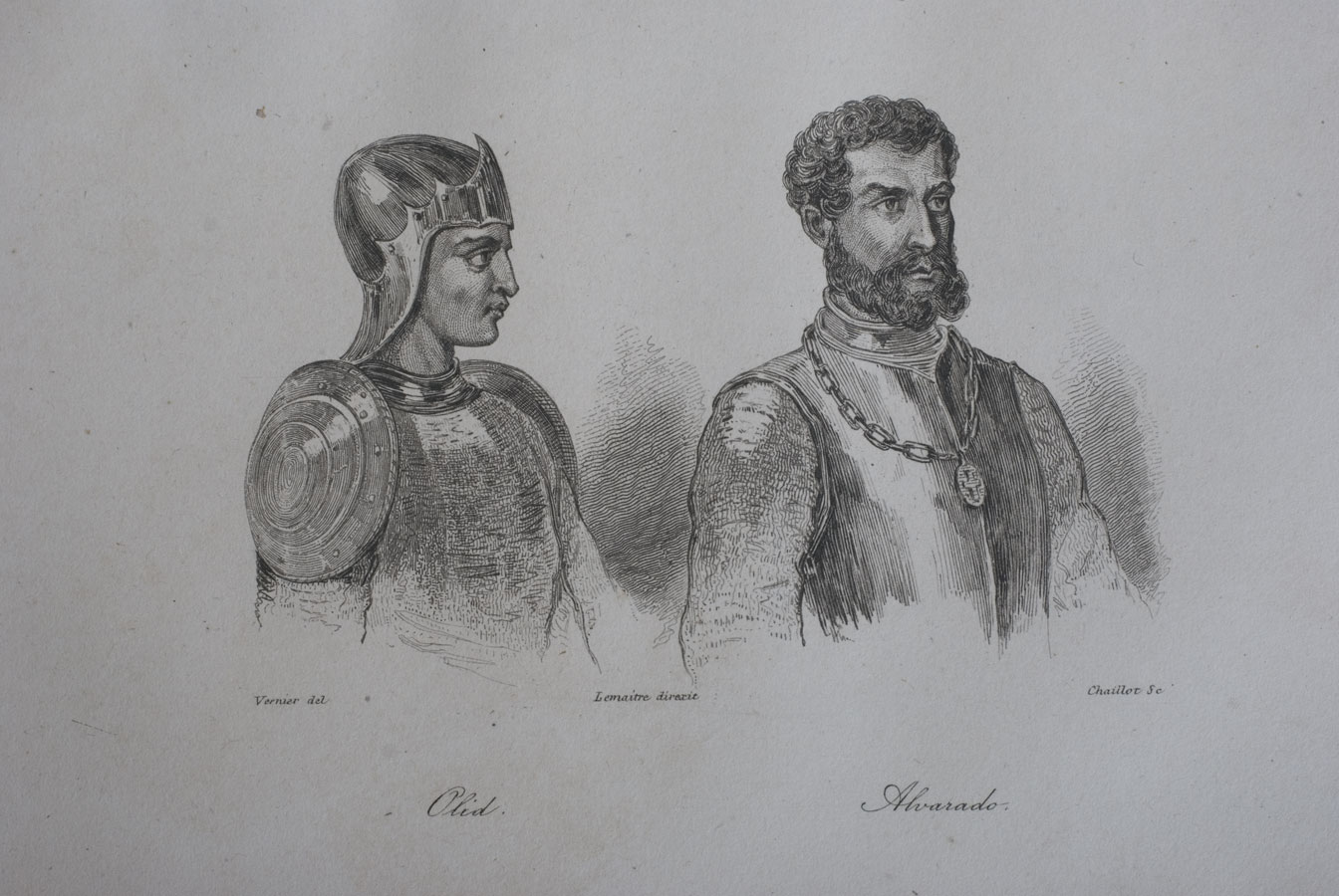 Cristóbal Olid y Pedro de Alvarado. Siglo XIX