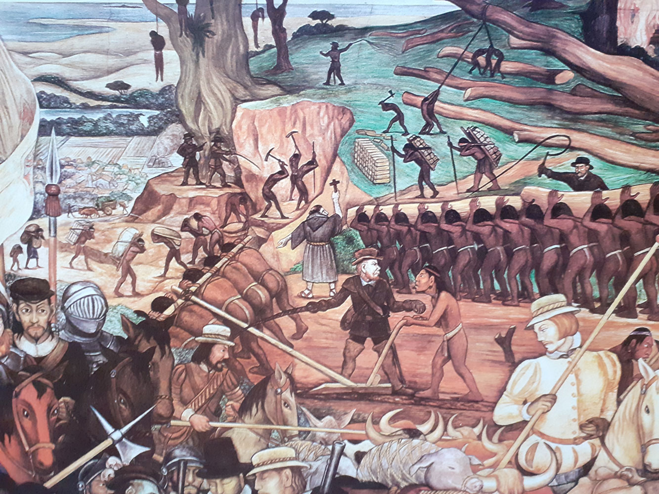 Diego Rivera La conquista de México, 1929