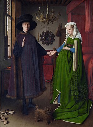 El matrimonio Arnolfini, Jan Van Eyck (1434) - National Gallery, Londres.