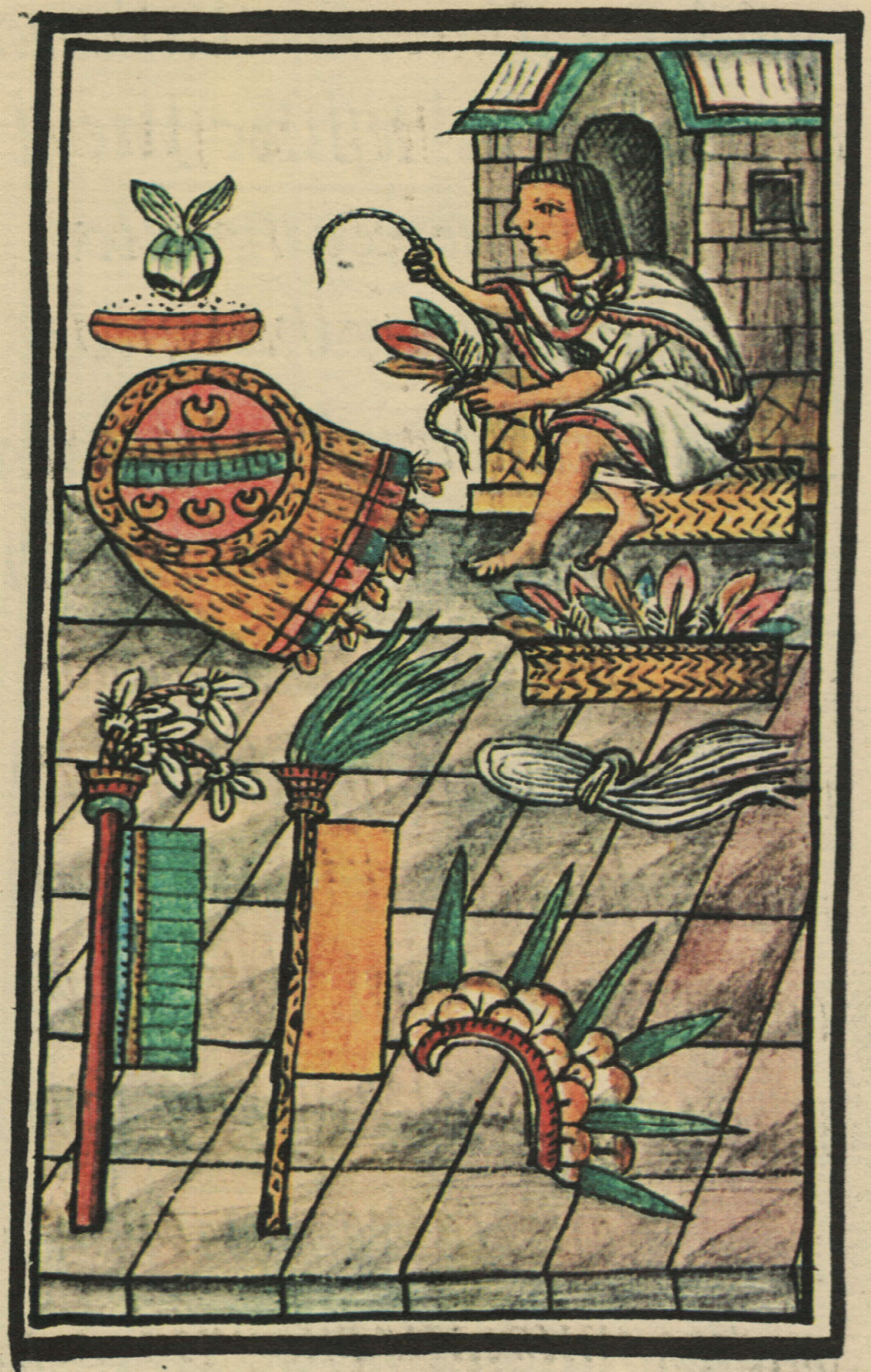 Los amantecas - Códice Florentino, lib. 9, fol. 63v.