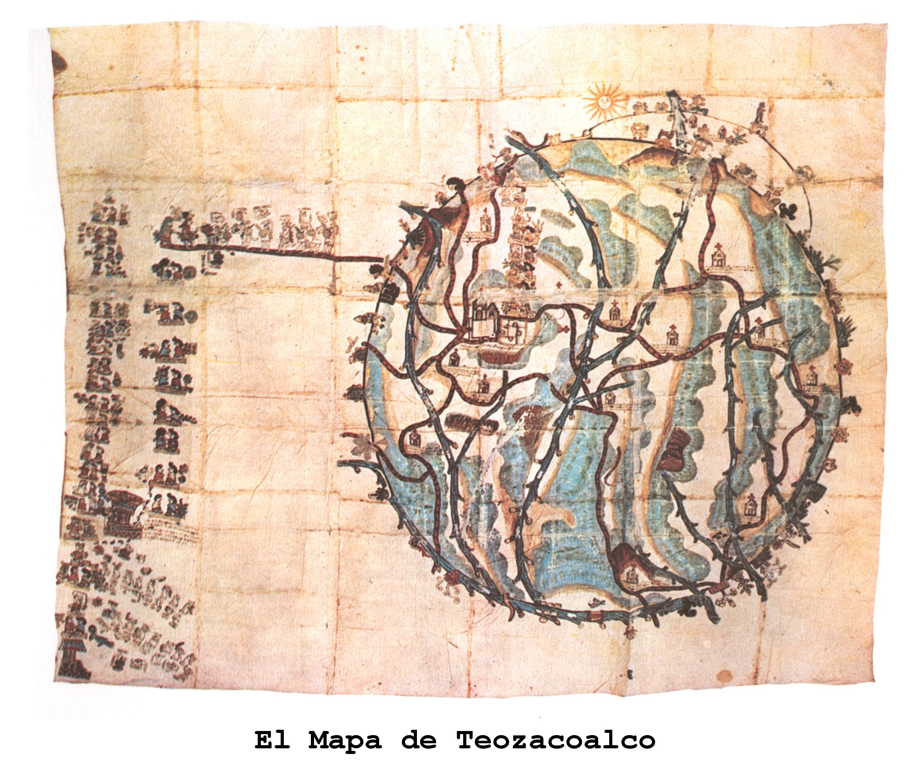 Mapa de Teozacoalco (S. XVI)
