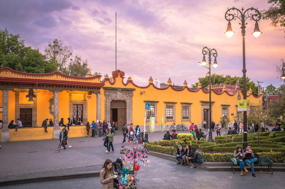 Vista actual de Coyoacán, Ciudad de México