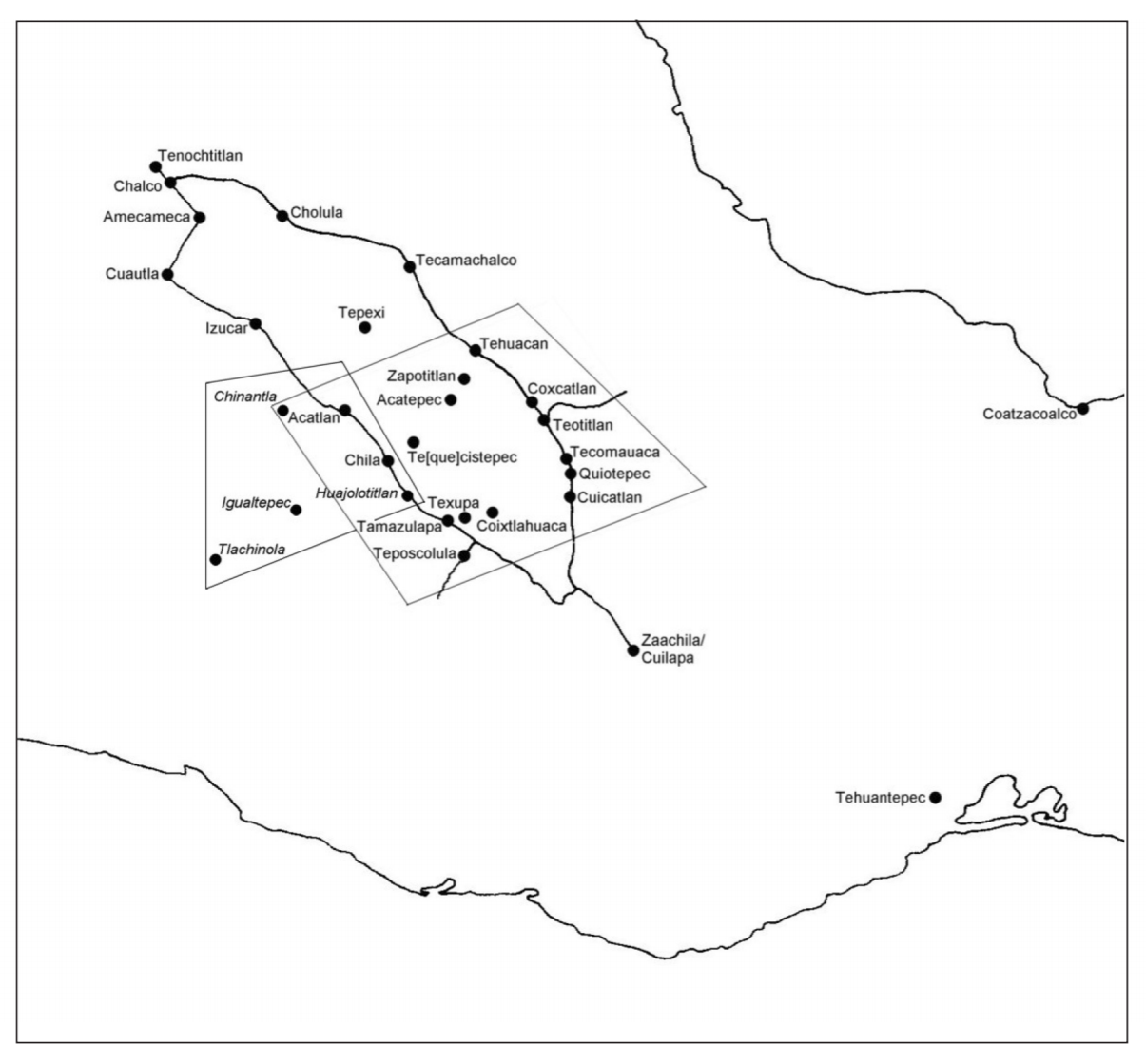 La correlación entre las rutas comerciales y las conquistas de Mazatzin de 1520