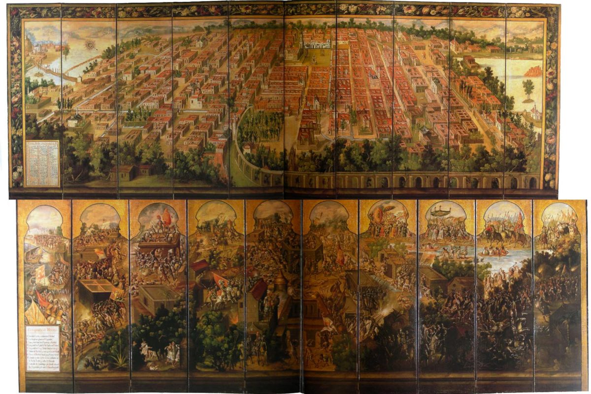 Muy noble y leal Ciudad de México, Biombo, Museo Franz Mayer (S. XVII)