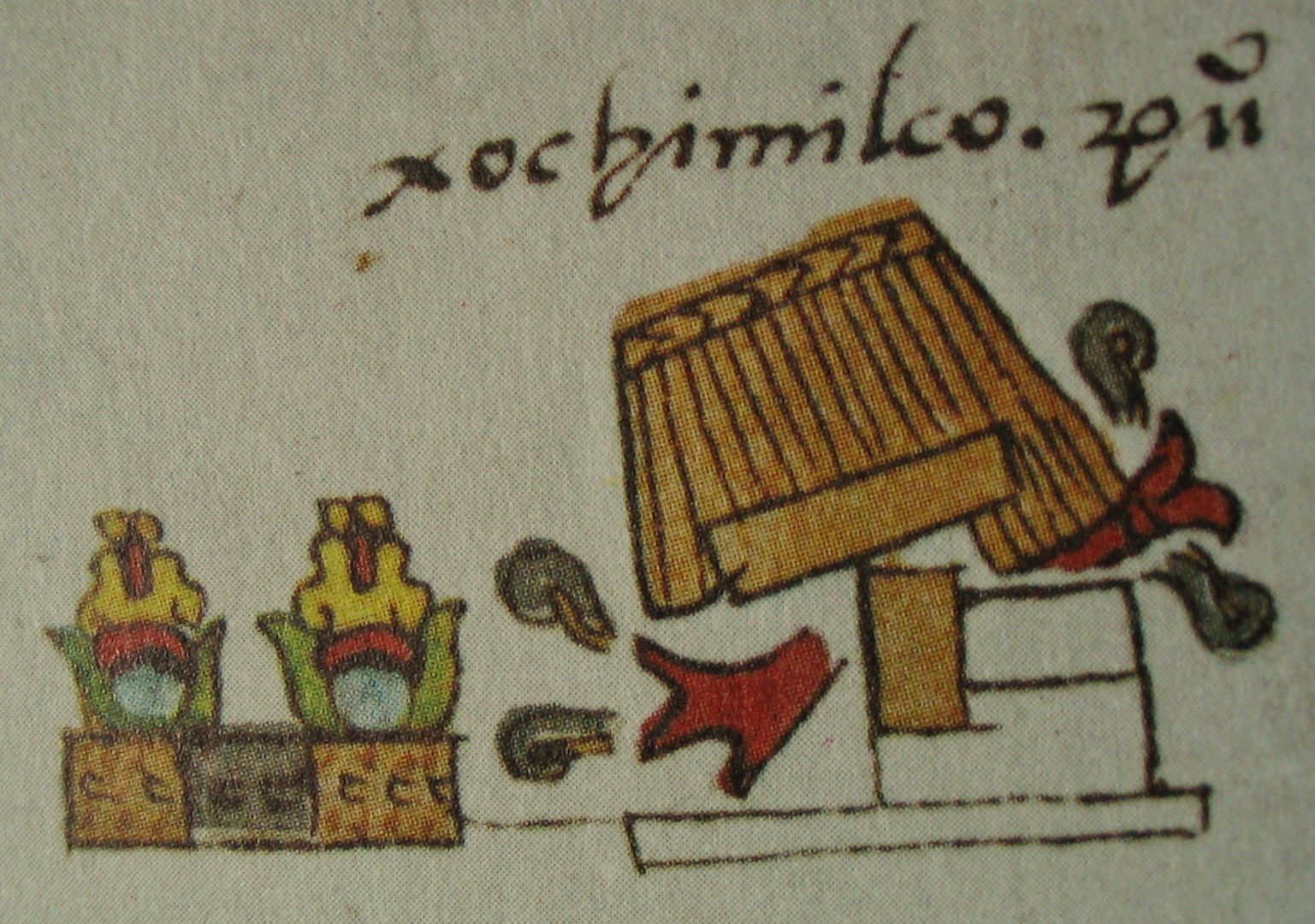 Símbolo de Xochimilco, Códice Mendocino.