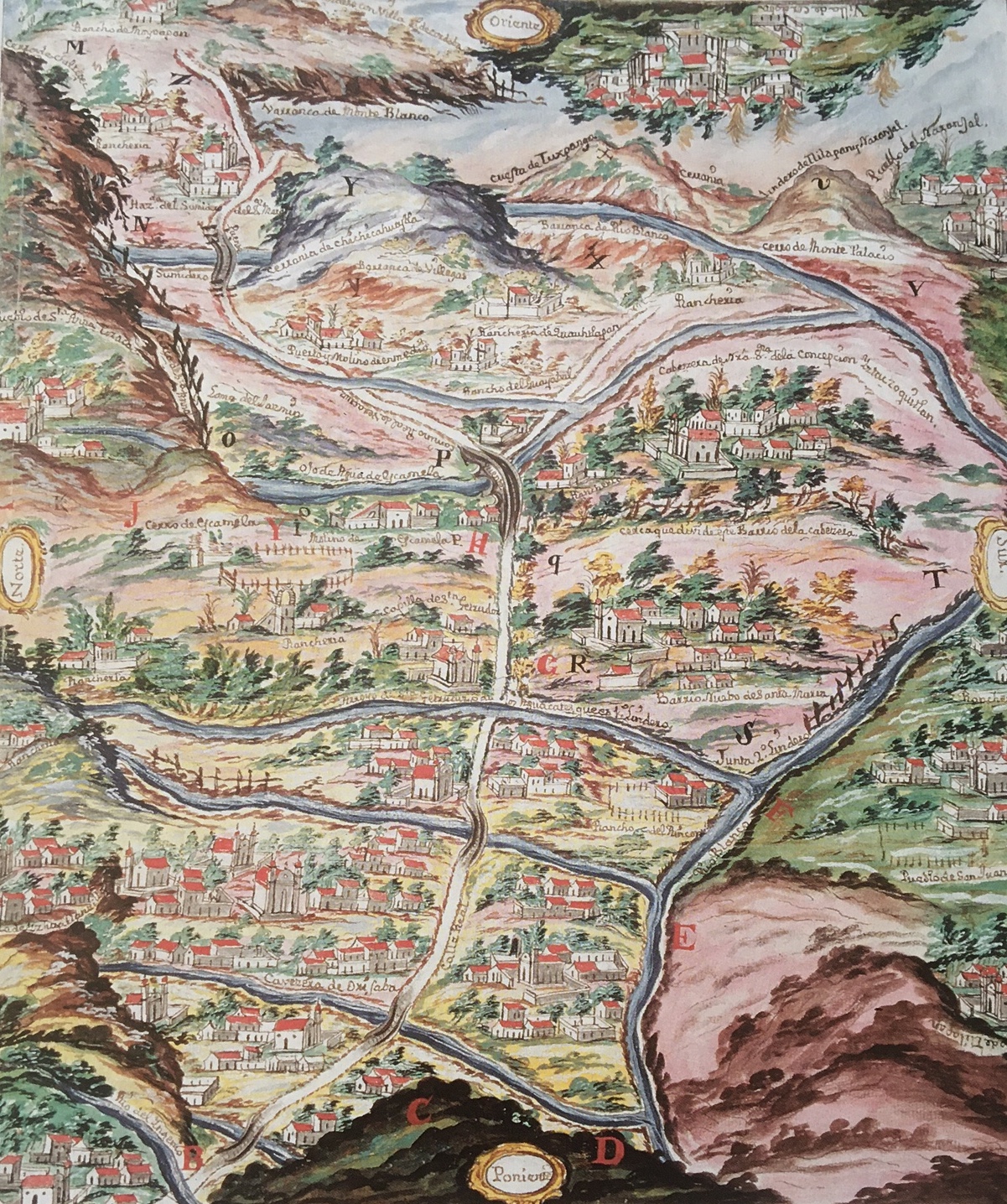 Orizaba, Veracruz, 1771, en Dorothy Tanck de Estrada, Atlas ilustrado de los pueblos de indios. Nueva España 1800. México, El Colegio de México/CDI/ Fomento Cultural Banamex/El Colegio Mexiquense, 2005, p. 201.